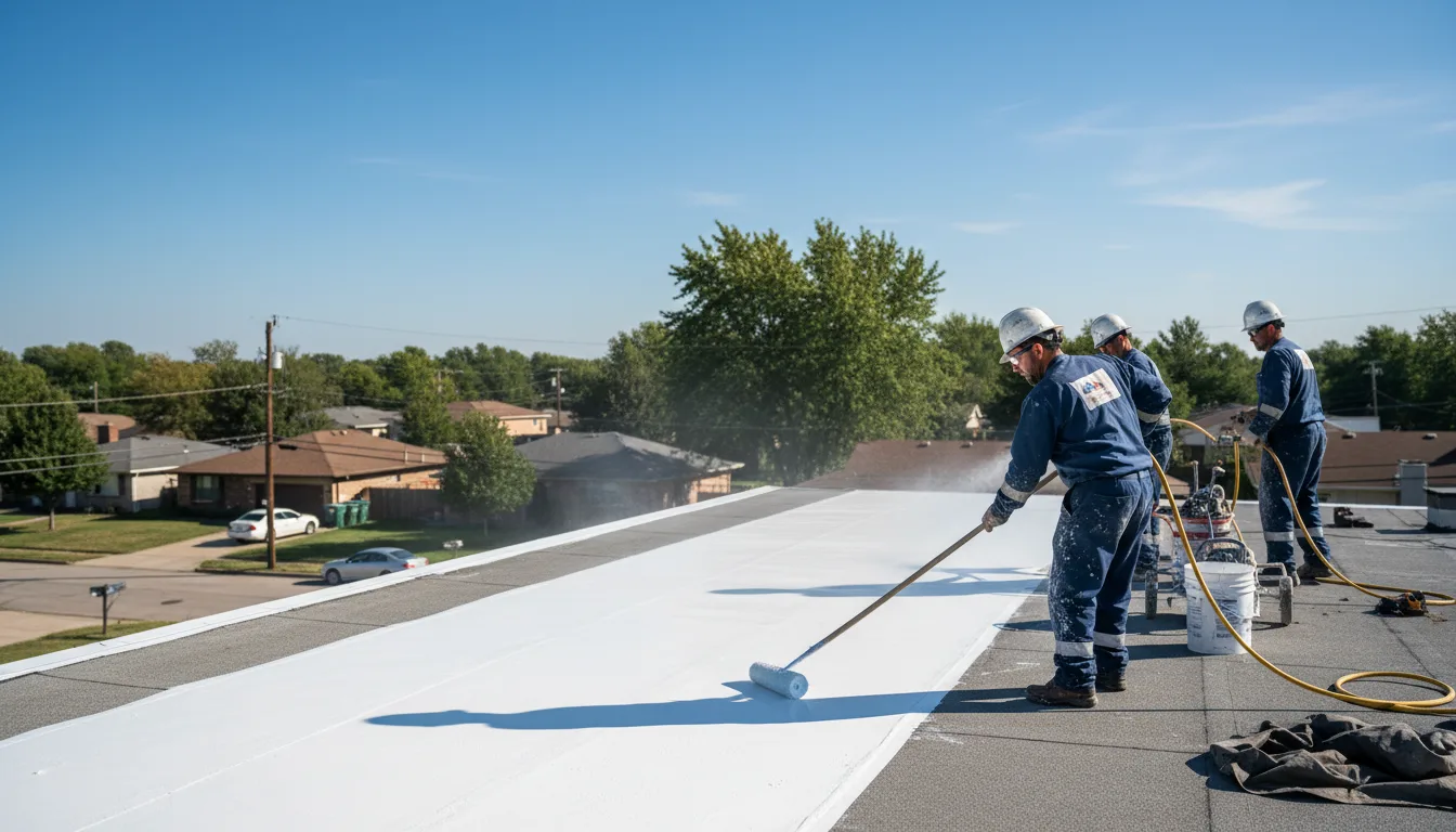 Commercial roof coating in Bryant, AL near me